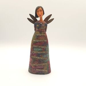 Kelly Rae Roberts Angel Figurine with Inspirational Quotes Collection